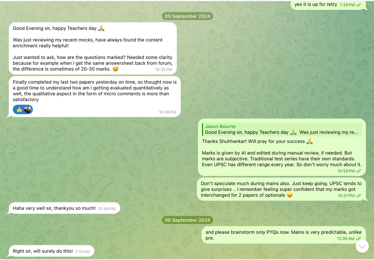 Shubhankar testimonial 1